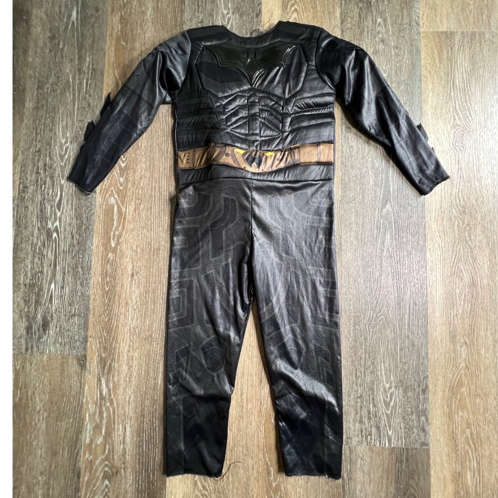 Batman Costume The Dark Knight Trilogy Kids Small Black Muscle Chest Jumpsuit